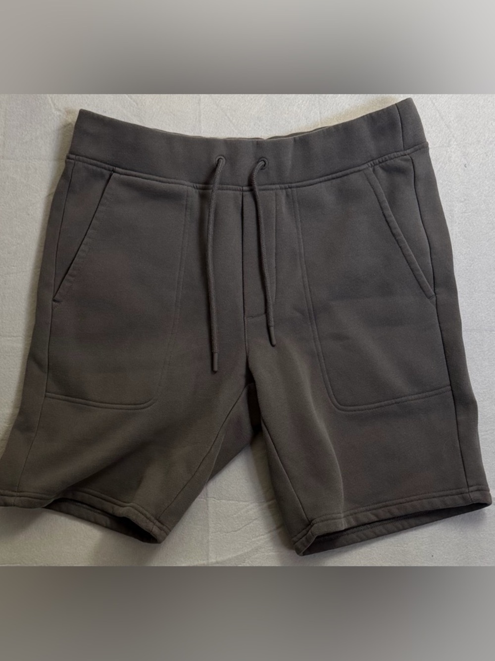 UGG Mens Fleece Lounge Sweat Shorts Gray Drawstring Casual Comfort Size M